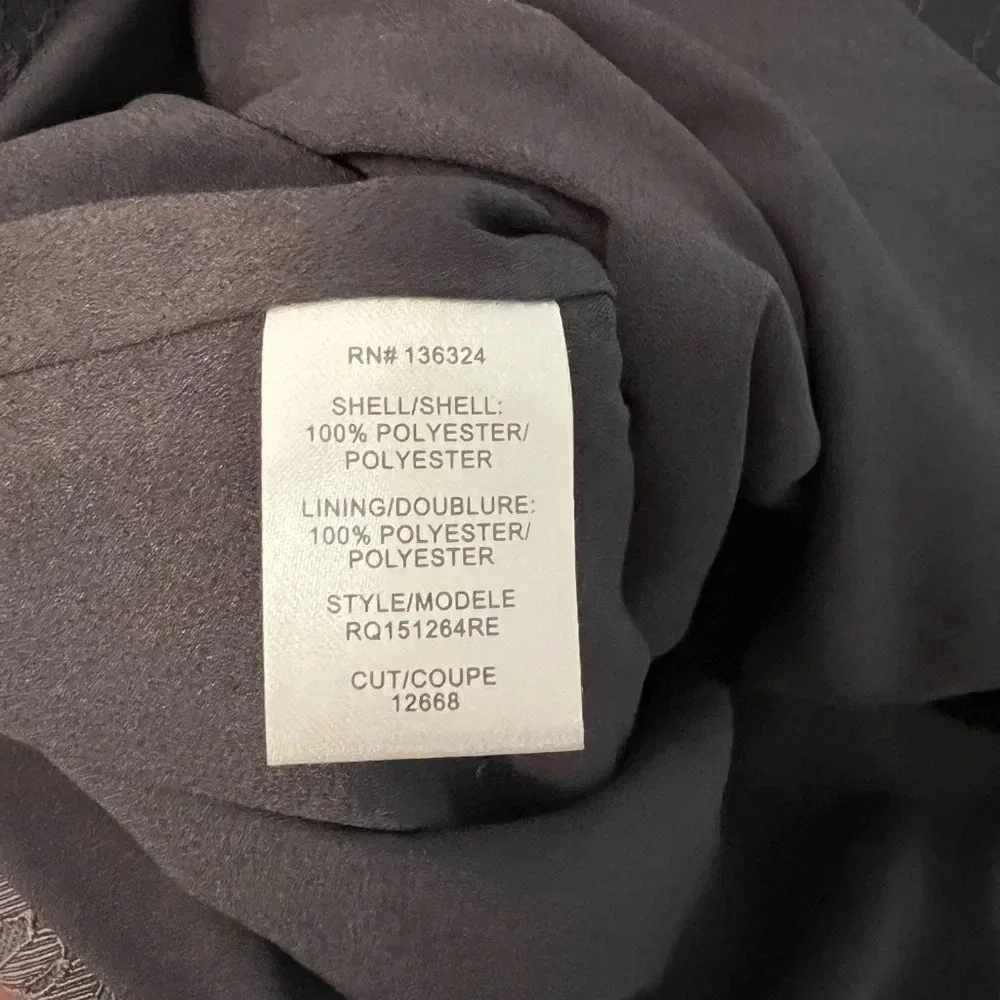 Grey Halston Heritage cap sleeve short cocktail wedding guest size 4.